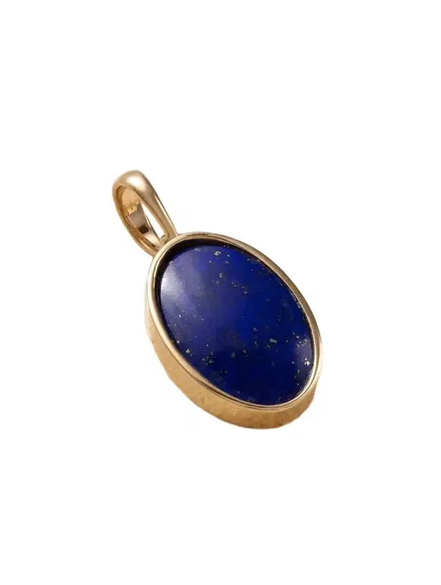 14-karat Gold Lapis Lazuli Pendant 14-karat Gold Lapis Lazuli Pendant