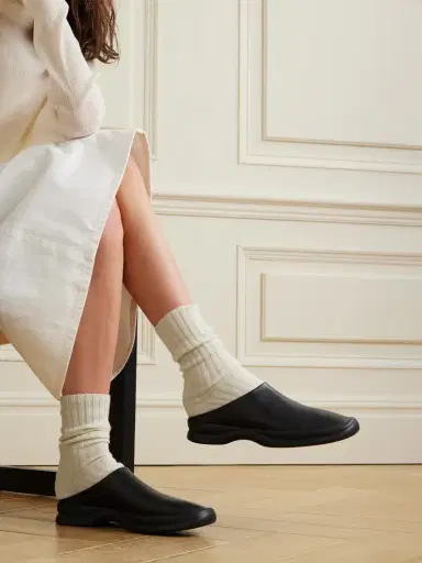 The Row Calf Ribbed Cashmere Socks | Thumbnail 2 The Row Calf Ribbed Cashmere Socks | Thumbnail 2