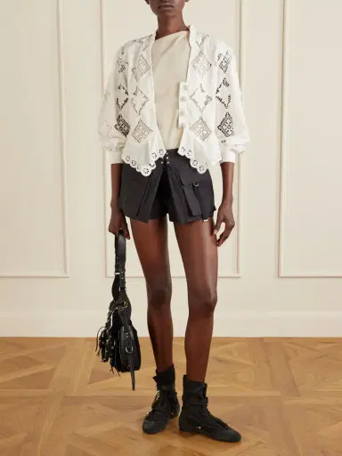 Isabel Marant Barta Cotton Straight-leg Shorts | Thumbnail 2 Isabel Marant Barta Cotton Straight-leg Shorts | Thumbnail 2