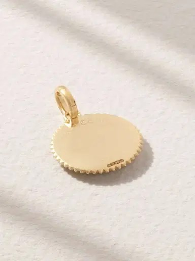 Foundrae Crescent 18-karat Gold, Diamond And Enamel Pendant | Thumbnail 3 Foundrae Crescent 18-karat Gold, Diamond And Enamel Pendant | Thumbnail 3