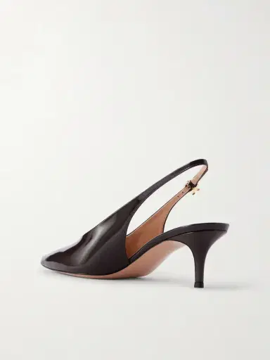 Gianvito Rossi Robbie 55 Polished-leather Slingback Pumps | Thumbnail 3 Gianvito Rossi Robbie 55 Polished-leather Slingback Pumps | Thumbnail 3