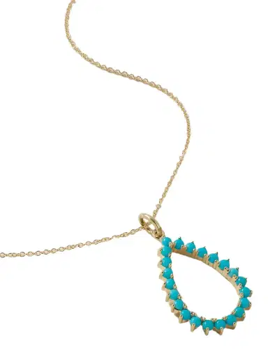 Jennifer Meyer 18-karat Gold Turquoise Necklace | Thumbnail 1 Jennifer Meyer 18-karat Gold Turquoise Necklace | Thumbnail 1