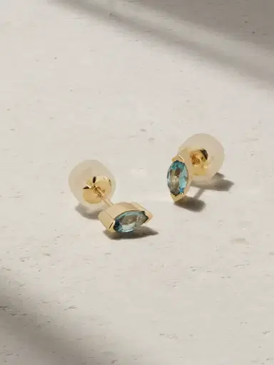 Melissa Joy Manning 14-karat Recycled Gold Topaz Earrings | Thumbnail 1 Melissa Joy Manning 14-karat Recycled Gold Topaz Earrings | Thumbnail 1