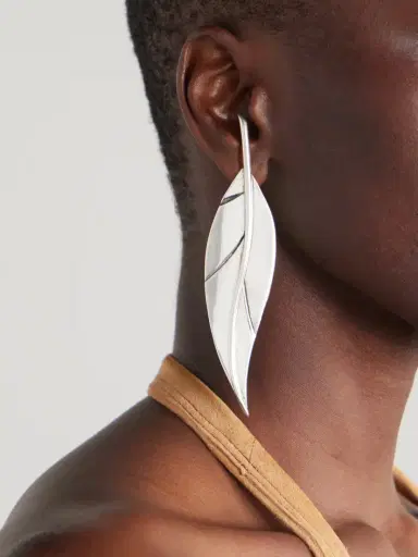 Sophie Buhai Leaf Silver Earrings | Thumbnail 2 Sophie Buhai Leaf Silver Earrings | Thumbnail 2