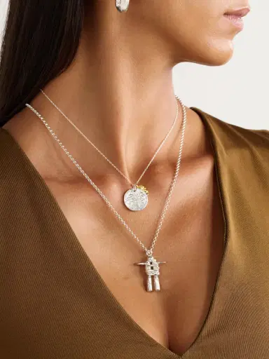 Alighieri The Collisione Recycled Silver And Gold-plated Necklace | Thumbnail 5 Alighieri The Collisione Recycled Silver And Gold-plated Necklace | Thumbnail 5