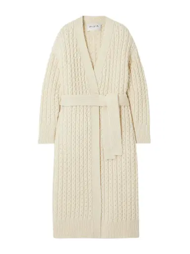 Alaïa Oversized Wool Cardigan | Thumbnail 1 Alaïa Oversized Wool Cardigan | Thumbnail 1