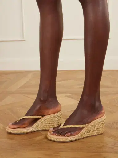 Ancient Greek Sandals Etheria Woven Raffia Wedge | Thumbnail 2 Ancient Greek Sandals Etheria Woven Raffia Wedge | Thumbnail 2