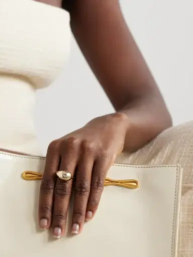 Mateo Water Droplet 14-karat Gold Diamond Ring | Thumbnail 2 Mateo Water Droplet 14-karat Gold Diamond Ring | Thumbnail 2