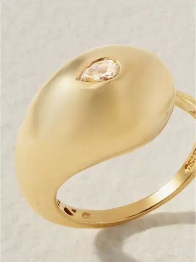 Mateo Water Droplet 14-karat Gold Diamond Ring | Thumbnail 4 Mateo Water Droplet 14-karat Gold Diamond Ring | Thumbnail 4