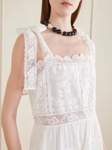 Zimmermann Aster Scalloped Lace-trimmed Maxi Dress | Thumbnail 4 Zimmermann Aster Scalloped Lace-trimmed Maxi Dress | Thumbnail 4
