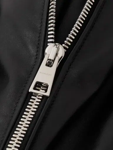 Givenchy Cropped Layered Leather Bomber Jacket | Thumbnail 4 Givenchy Cropped Layered Leather Bomber Jacket | Thumbnail 4