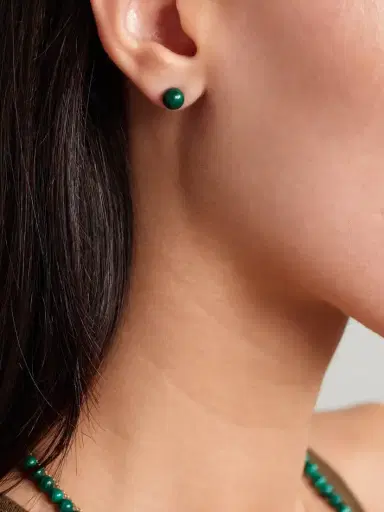 Mateo 14-karat Gold Malachite Earrings | Thumbnail 2 Mateo 14-karat Gold Malachite Earrings | Thumbnail 2