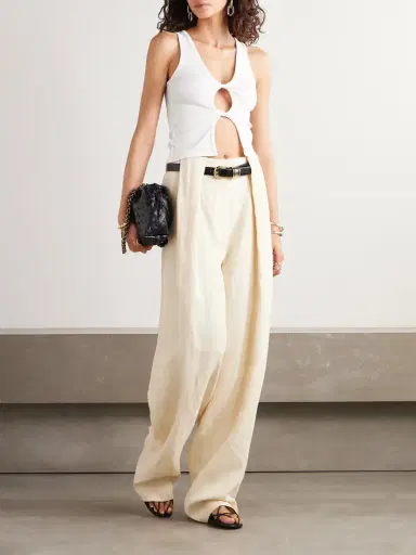 Christopher Esber Cutout Twist-front Ribbed-knit Tank | Thumbnail 2 Christopher Esber Cutout Twist-front Ribbed-knit Tank | Thumbnail 2