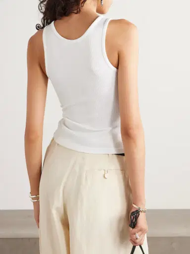 Christopher Esber Cutout Twist-front Ribbed-knit Tank | Thumbnail 3 Christopher Esber Cutout Twist-front Ribbed-knit Tank | Thumbnail 3