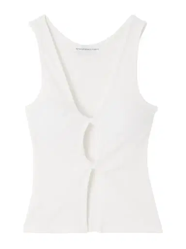 Christopher Esber Cutout Twist-front Ribbed-knit Tank | Thumbnail 1 Christopher Esber Cutout Twist-front Ribbed-knit Tank | Thumbnail 1