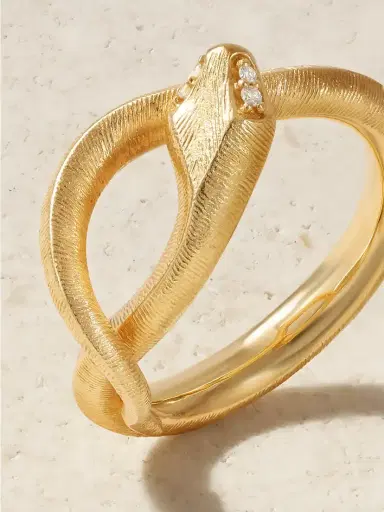 OLE LYNGGAARD COPENHAGEN Small Snakes 18-karat Gold Diamond Ring | Thumbnail 4 OLE LYNGGAARD COPENHAGEN Small Snakes 18-karat Gold Diamond Ring | Thumbnail 4