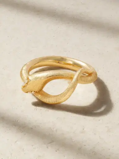 OLE LYNGGAARD COPENHAGEN Small Snakes 18-karat Gold Diamond Ring | Thumbnail 1 OLE LYNGGAARD COPENHAGEN Small Snakes 18-karat Gold Diamond Ring | Thumbnail 1