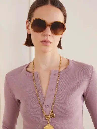 Chloé Rounded-frame Acetate Sunglasses | Thumbnail 2 Chloé Rounded-frame Acetate Sunglasses | Thumbnail 2