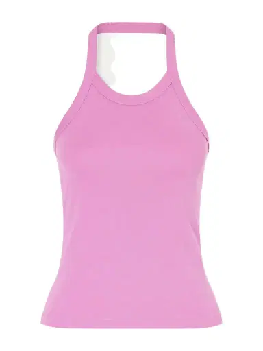 FLORE FLORE Angie Organic Cotton-jersey Halterneck Tank | Thumbnail 1 FLORE FLORE Angie Organic Cotton-jersey Halterneck Tank | Thumbnail 1