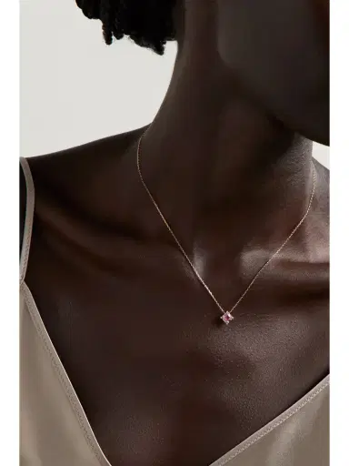 Suzanne Kalan 18-karat Rose Gold, Sapphire And Diamond Necklace | Thumbnail 2 Suzanne Kalan 18-karat Rose Gold, Sapphire And Diamond Necklace | Thumbnail 2