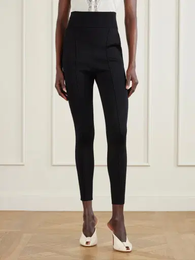 Chloé Paneled Stretch-knit Leggings | Thumbnail 3 Chloé Paneled Stretch-knit Leggings | Thumbnail 3