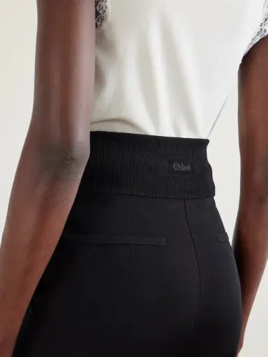 Chloé Paneled Stretch-knit Leggings | Thumbnail 5 Chloé Paneled Stretch-knit Leggings | Thumbnail 5