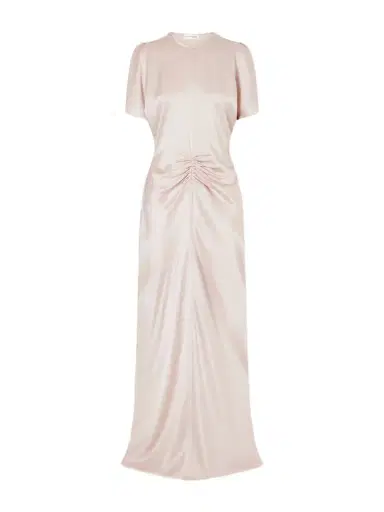Victoria Beckham Isabella Ruched Satin Maxi Dress | Thumbnail 1 Victoria Beckham Isabella Ruched Satin Maxi Dress | Thumbnail 1