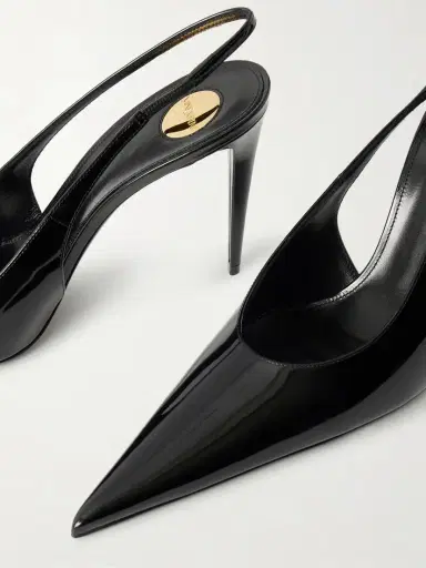 Saint Laurent Guermantes Patent-leather Slingback Pumps | Thumbnail 5 Saint Laurent Guermantes Patent-leather Slingback Pumps | Thumbnail 5