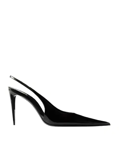 Saint Laurent Guermantes Patent-leather Slingback Pumps | Thumbnail 1 Saint Laurent Guermantes Patent-leather Slingback Pumps | Thumbnail 1