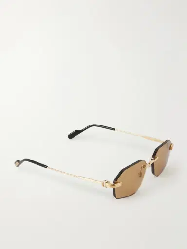 Cartier Eyewear Rounded-frame Metal Sunglasses | Thumbnail 3 Cartier Eyewear Rounded-frame Metal Sunglasses | Thumbnail 3
