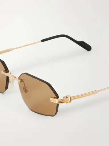 Cartier Eyewear Rounded-frame Metal Sunglasses | Thumbnail 4 Cartier Eyewear Rounded-frame Metal Sunglasses | Thumbnail 4