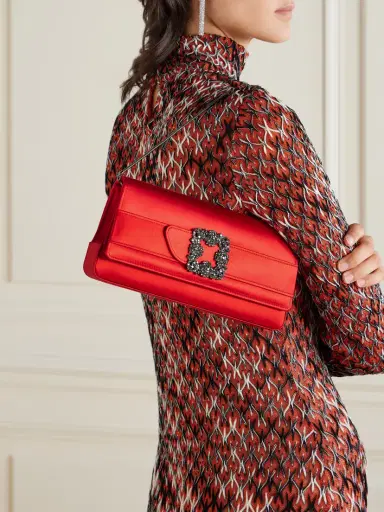 Manolo Blahnik Gothisi Crystal-embellished Satin Clutch | Thumbnail 6 Manolo Blahnik Gothisi Crystal-embellished Satin Clutch | Thumbnail 6