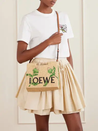 Loewe + Paula's Ibiza Small Embroidered Raffia Tote | Thumbnail 3 Loewe + Paula's Ibiza Small Embroidered Raffia Tote | Thumbnail 3
