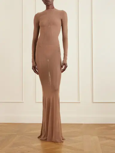 Rick Owens Temple Stretch-mesh Gown | Thumbnail 2 Rick Owens Temple Stretch-mesh Gown | Thumbnail 2
