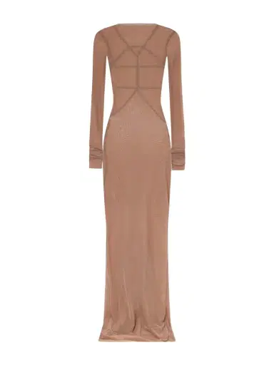 Rick Owens Temple Stretch-mesh Gown | Thumbnail 1 Rick Owens Temple Stretch-mesh Gown | Thumbnail 1