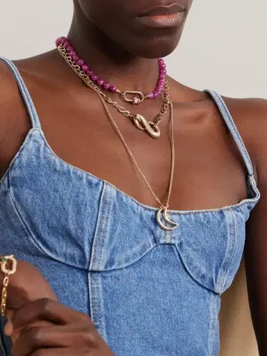 Marla Aaron Myriad Lock 18-karat Gold Necklace | Thumbnail 5 Marla Aaron Myriad Lock 18-karat Gold Necklace | Thumbnail 5