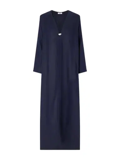 SARA CRISTINA Pearl-embellished Linen Kaftan | Thumbnail 1 SARA CRISTINA Pearl-embellished Linen Kaftan | Thumbnail 1
