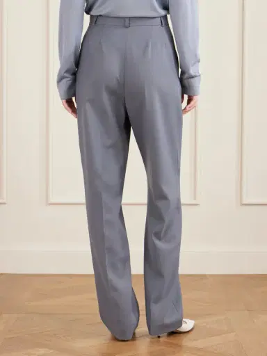 The Row Ragnar Pleated Wool Straight-leg Pants | Thumbnail 4 The Row Ragnar Pleated Wool Straight-leg Pants | Thumbnail 4
