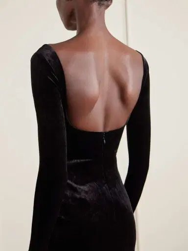 Balenciaga Velvet Bustier Gown | Thumbnail 4 Balenciaga Velvet Bustier Gown | Thumbnail 4