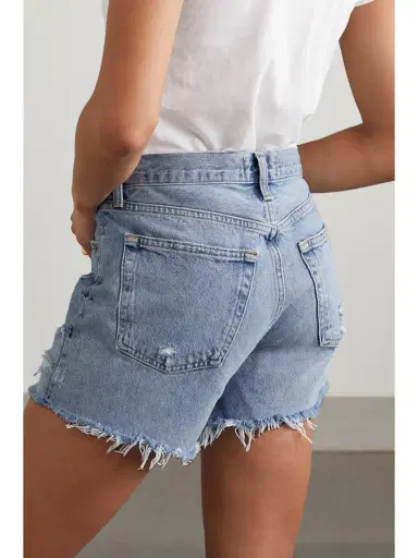 AGOLDE Parker Long Distressed Organic Denim Shorts | Thumbnail 3 AGOLDE Parker Long Distressed Organic Denim Shorts | Thumbnail 3