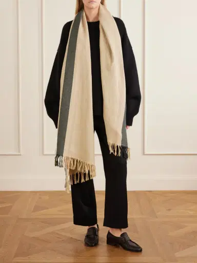 The Row Cadia Cotton And Linen-blend Scarf | Thumbnail 2 The Row Cadia Cotton And Linen-blend Scarf | Thumbnail 2