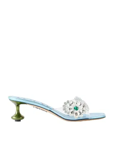 Loewe + Paula'a Ibiza Flower Embellished Pvc Mules | Thumbnail 1 Loewe + Paula'a Ibiza Flower Embellished Pvc Mules | Thumbnail 1