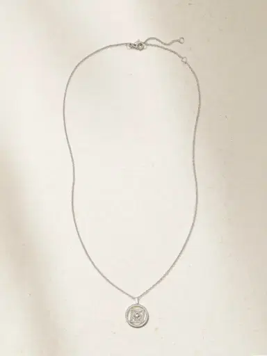 De Beers London Lotus By De Beers 18-karat White Gold Diamond Necklace | Thumbnail 4 De Beers London Lotus By De Beers 18-karat White Gold Diamond Necklace | Thumbnail 4
