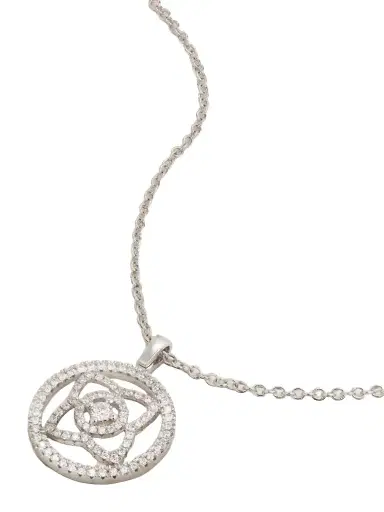 De Beers London Lotus By De Beers 18-karat White Gold Diamond Necklace | Thumbnail 1 De Beers London Lotus By De Beers 18-karat White Gold Diamond Necklace | Thumbnail 1