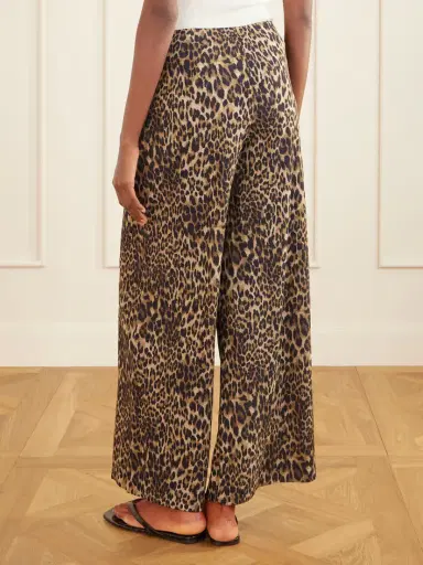 Nili Lotan Adriel Leopard-print Crepe De Chine Wide-leg Pants | Thumbnail 3 Nili Lotan Adriel Leopard-print Crepe De Chine Wide-leg Pants | Thumbnail 3