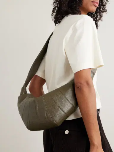Lemaire Croissant Medium Paneled Textured-leather Shoulder Bag | Thumbnail 2 Lemaire Croissant Medium Paneled Textured-leather Shoulder Bag | Thumbnail 2