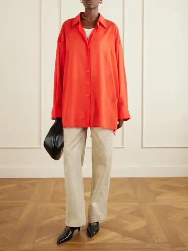 The Frankie Shop Melia Open-back Cotton Shirt | Thumbnail 2 The Frankie Shop Melia Open-back Cotton Shirt | Thumbnail 2