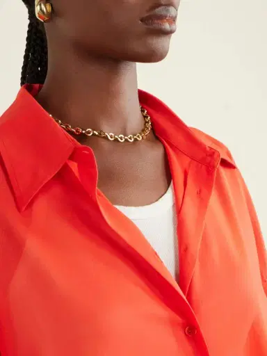 The Frankie Shop Melia Open-back Cotton Shirt | Thumbnail 4 The Frankie Shop Melia Open-back Cotton Shirt | Thumbnail 4