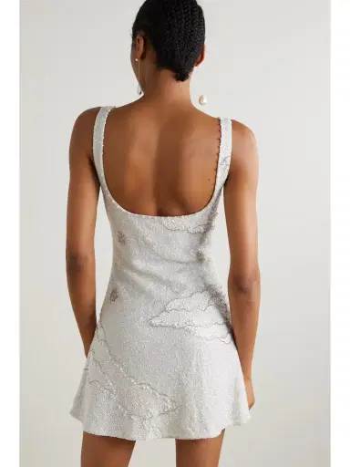 Clio Peppiatt Lucina Embellished Stretch-mesh Mini Dress | Thumbnail 4 Clio Peppiatt Lucina Embellished Stretch-mesh Mini Dress | Thumbnail 4