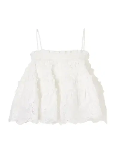 Zimmermann Strapless Lace-trimmed Cotton Top | Thumbnail 1 Zimmermann Strapless Lace-trimmed Cotton Top | Thumbnail 1